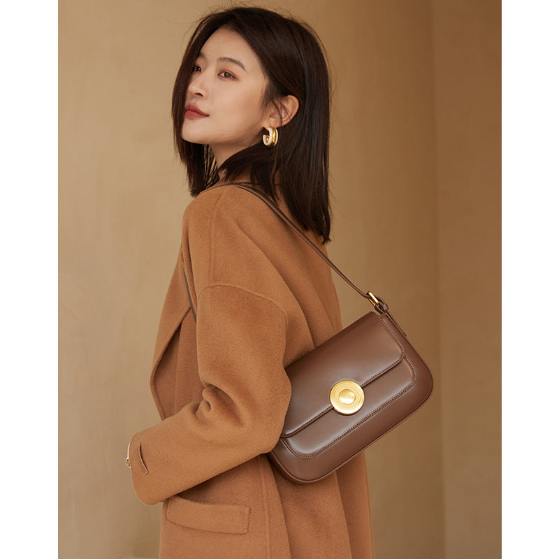 Bag Women Luxury Genuine Leather Shoulder Bag Underarm Bag Ladies Crossbody Bag