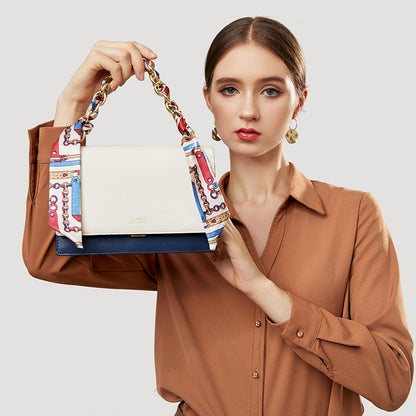 Women's Handbag Chain Bag OL Commuter Bag Genuine Leather Bag Cowhide Shoulder Bag Fashion