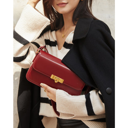 Genuine leather ladies bag fashion crossbody bag luxury cowhide shoulder bag temperament