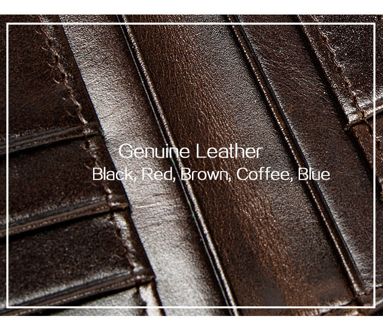 Men's Wallet Cow Leather Genuine Leather Separable Men's Wallet Card Bag 
