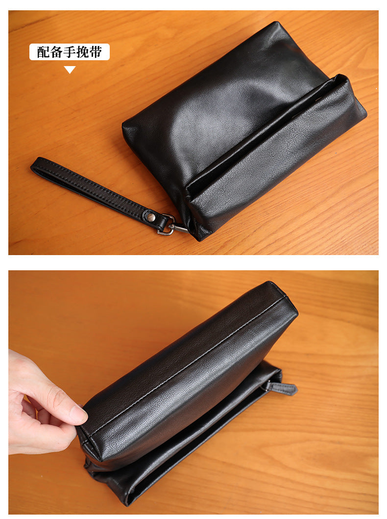 Men's Shoulder Bag Genuine Cowhide Leather Fashion Sports Crossbody Bag for Men 