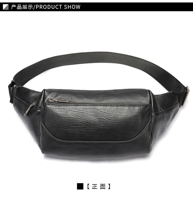 Men's Waist Bag Sports Fashion Casual Commuting Bust Bag Shoulder Bag 