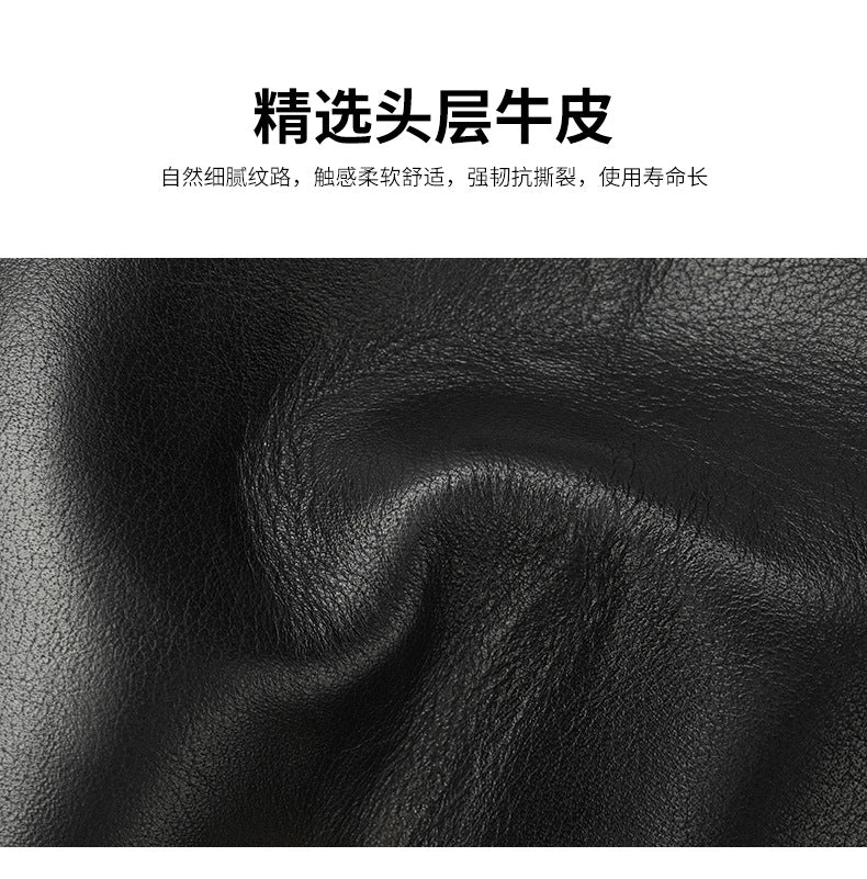 Men's Shoulder Bag Made of Cowskin Genuine Leather High Quality Waterproof Fashion Men Crossbody Bag 