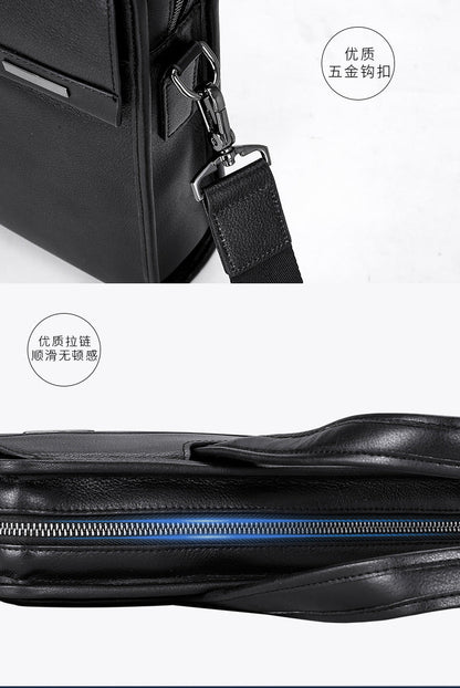 Men's handbag genuine cowhide leather computer bag business briefcase 