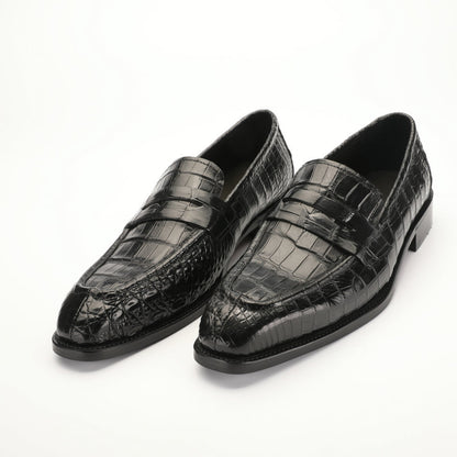 Crocodile Skin Men's Leather Shoes Genuine Leather Anti-Slip Business Suit Formal Men's Shoes 