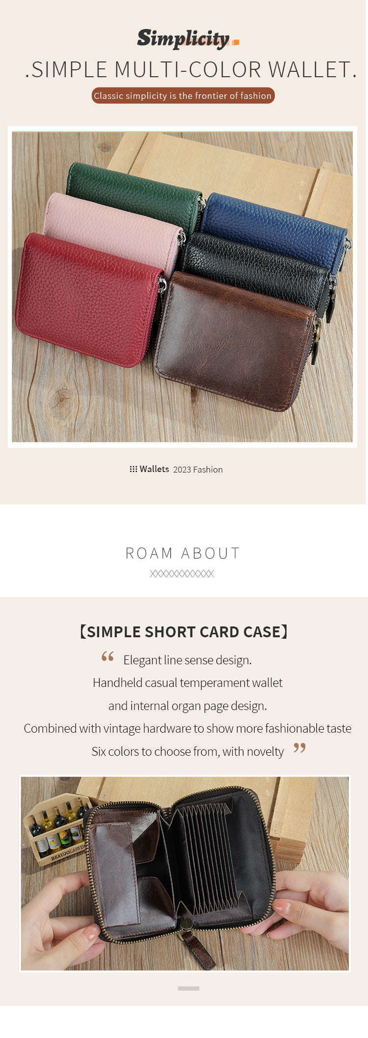 Men's wallet cowhide anti-theft brush coin purse card bag multifunctional men's wallet handbag 