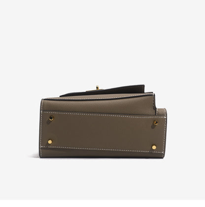 Irregular reversible carry bag Luxurious genuine leather women's bag Palm pattern crossbody bag