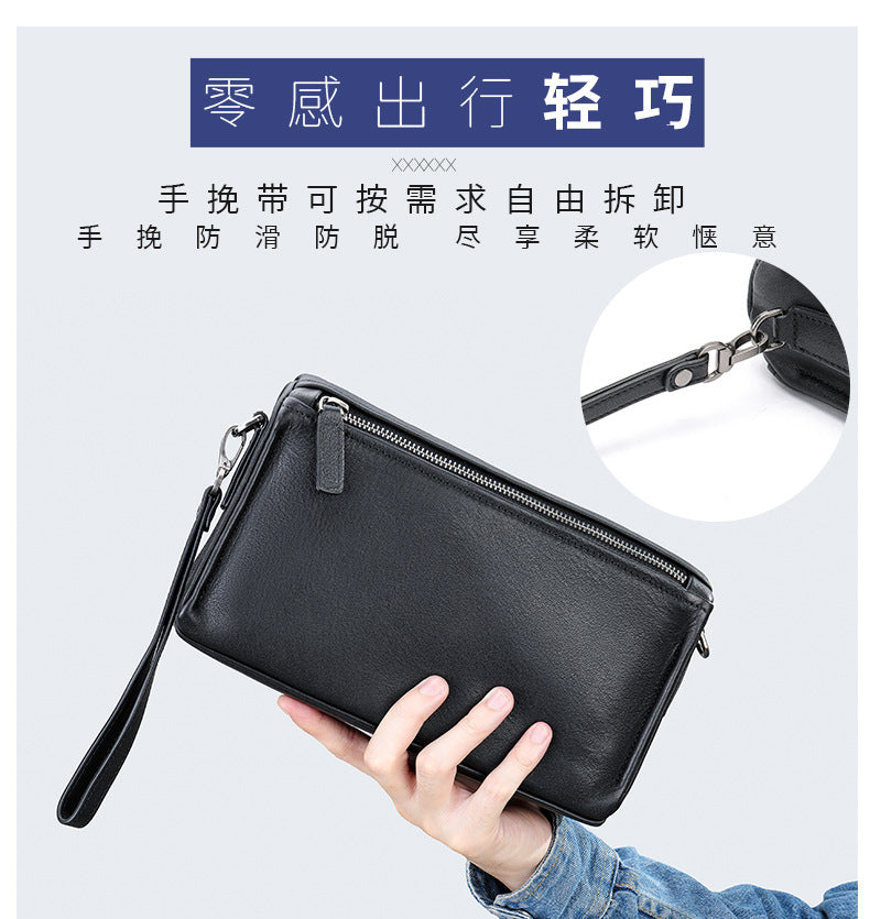 Men's Shoulder Bag Made of Genuine Cowhide Leather High Quality Men's Crossbody Bag Handbag 