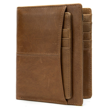 Men's Wallet Cow Leather Genuine Leather Separable Men's Wallet Card Bag 