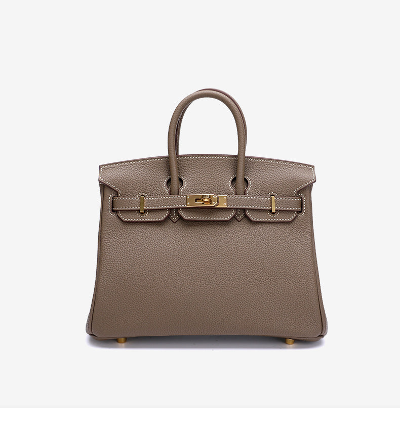 Women's Bag Leather Tote Bag Genuine Leather Bag Hand Sewn Waxed Thread Handbag