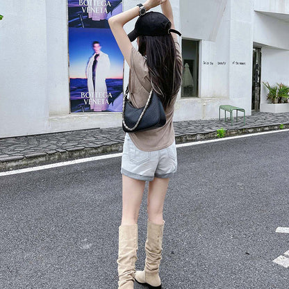 Chain Bag Women's Fashion Casual Texture Bubble Pattern Crossbody Bag Underarm Bag Trend
