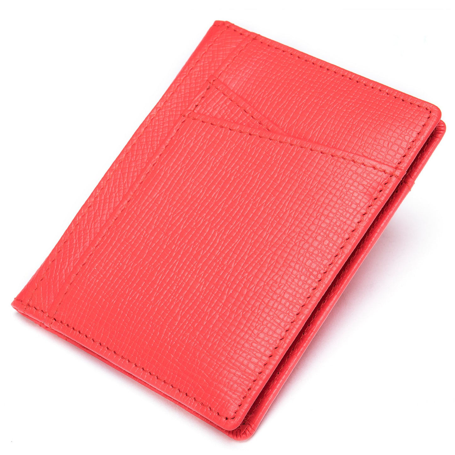Men's Card Bag Cow Leather Thin Simple Card Holder RFID Card Clip for Men 