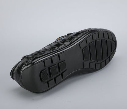 Men's Leather Shoes Crocodile Skin Genuine Leather Moccasins Handmade Casual Men's Shoes