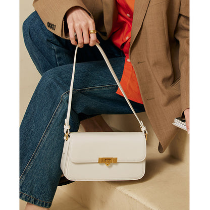Genuine leather ladies bag fashion crossbody bag luxury cowhide shoulder bag temperament