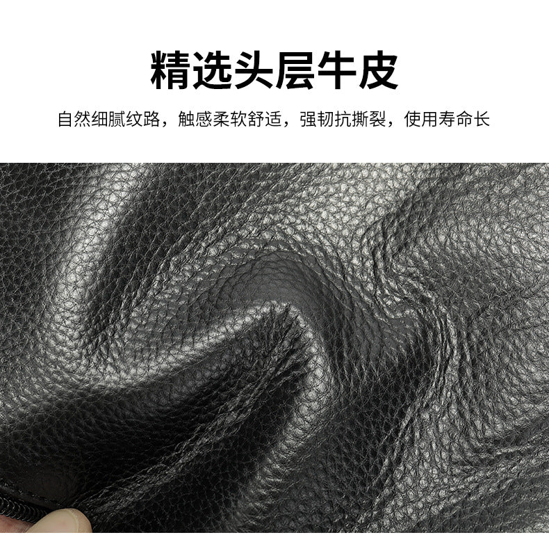 Men's Bust Bag Cowskin Genuine Leather Outer Multifunctional Fashion Casual Sports Men Bag 