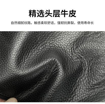 Men's Bust Bag Cowskin Genuine Leather Outer Multifunctional Fashion Casual Sports Men Bag 