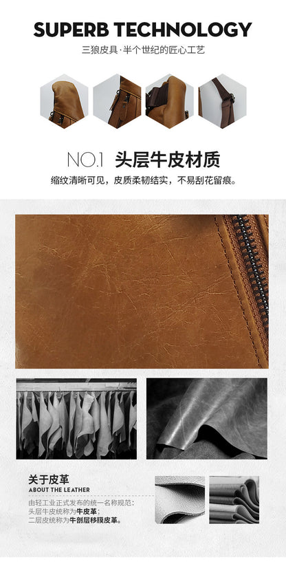 Men's Bust Bag Fashion Multifunctional Shoulder Bag Outdoor Casual Travel Crossbody Bag for Men 