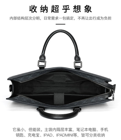 Men's Briefcase Business Business Travel Handbag Crossbody Shoulder Bag Large Capacity Travel Bag Men's Handbag 