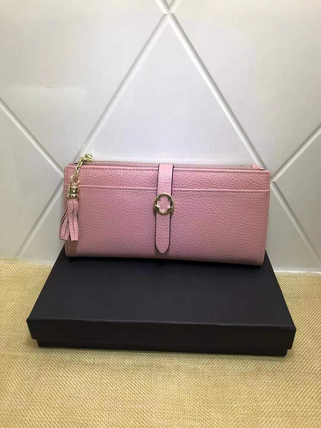 Wallet ladies cowhide long wallet clutch bag fashion ins style wallet trend 