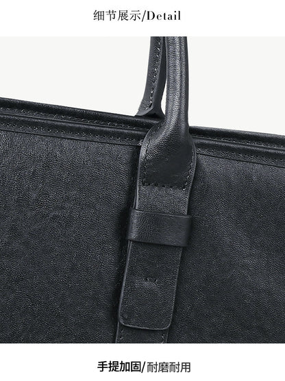 Men's handbag, genuine cowhide leather, handbag, crossbody bag, large capacity computer briefcase 