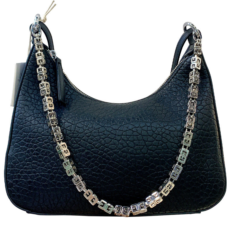 Chain Bag Women's Fashion Casual Texture Bubble Pattern Crossbody Bag Underarm Bag Trend