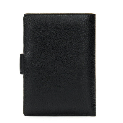 Men's wallet cowhide texture lychee pattern card holder business wallet for men 