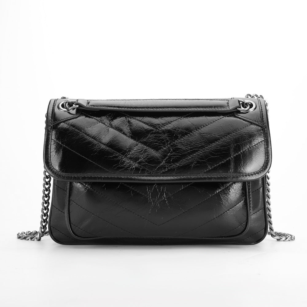 Women's Crossbody Bag Shoulder Bag Cowhide Gyukawa Chain Bag Messenger Bag Ryukou