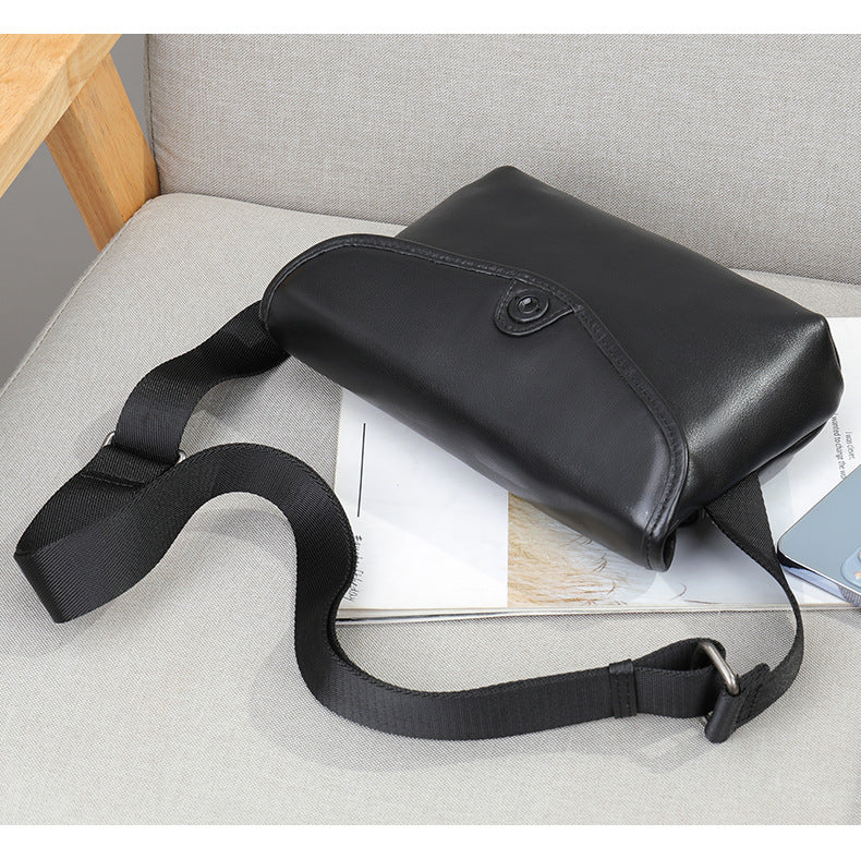 Men's Shoulder Bag Made of Cowskin Genuine Leather High Quality Waterproof Fashion Men Crossbody Bag 