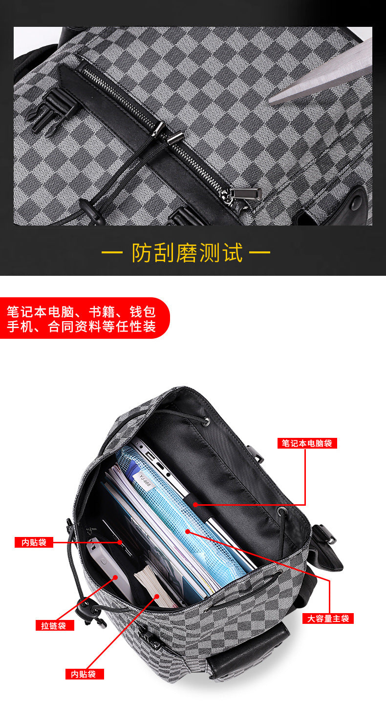 Men's backpack fashion large capacity computer bag travel bag backpack 