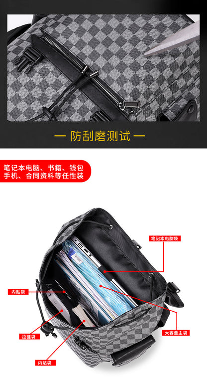 Men's backpack fashion large capacity computer bag travel bag backpack 