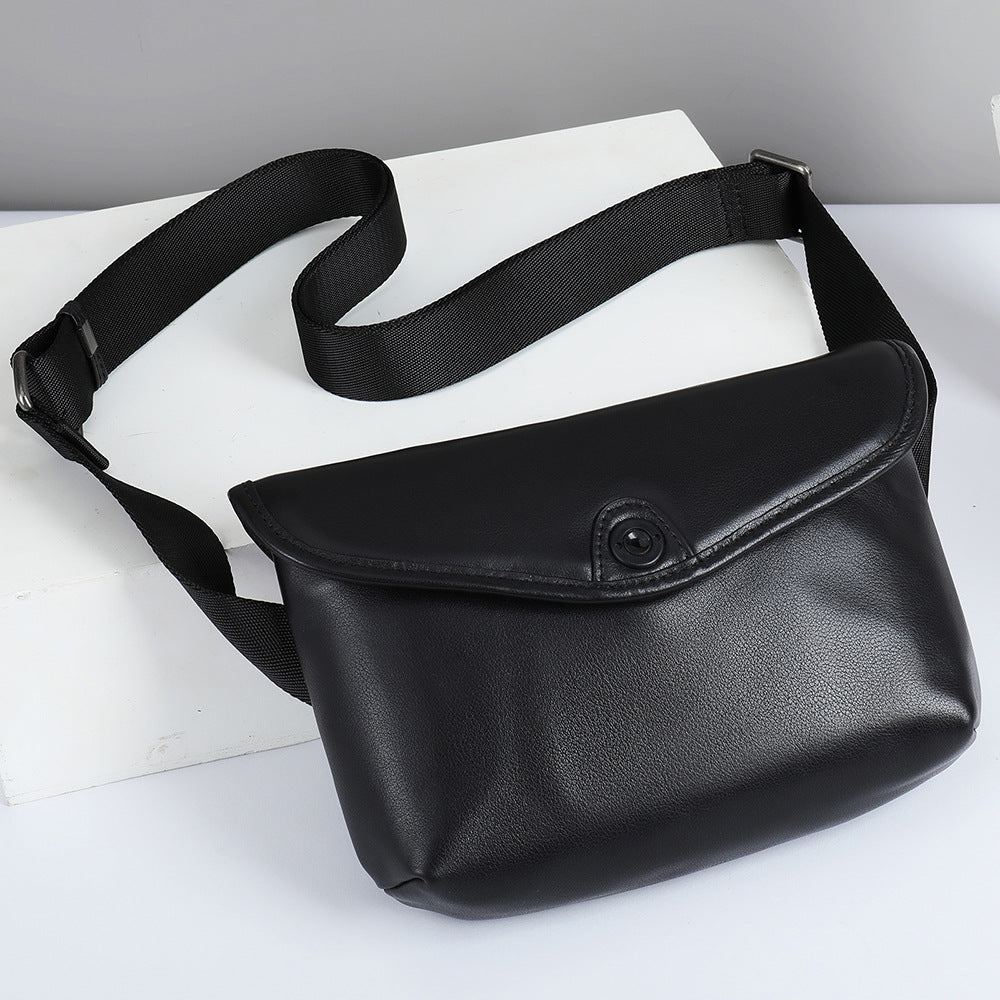 Men's Shoulder Bag Made of Cowskin Genuine Leather High Quality Waterproof Fashion Men Crossbody Bag 