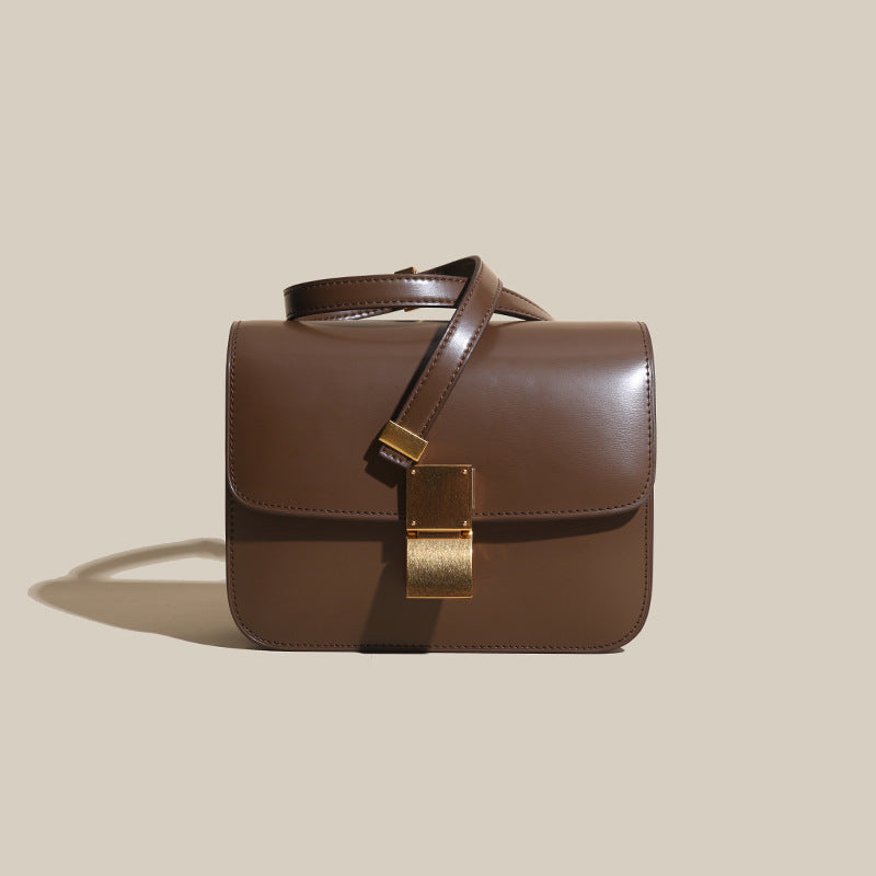 Bag Women Tofu Bag Genuine Leather Women Bag Luxury Retro Box Small Square Bag Crossbody Bag Goes with Anything