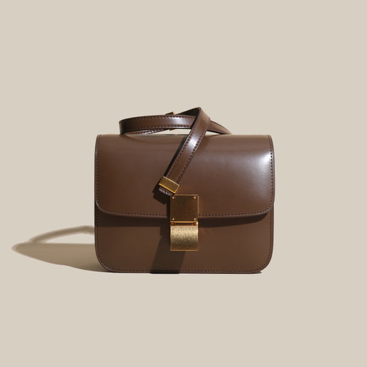 Bag Women Tofu Bag Genuine Leather Women Bag Luxury Retro Box Small Square Bag Crossbody Bag Goes with Anything