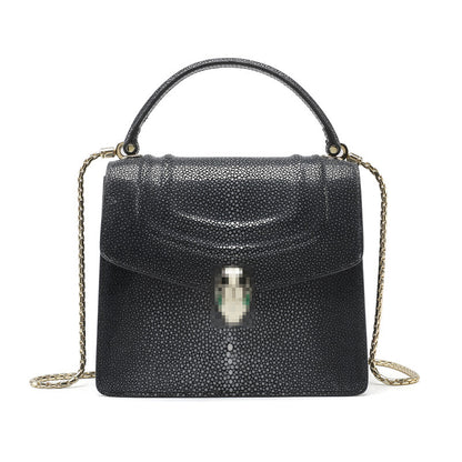 stingray leather bag trend casual ladies bag genuine leather shoulder bag handbag kelly bag