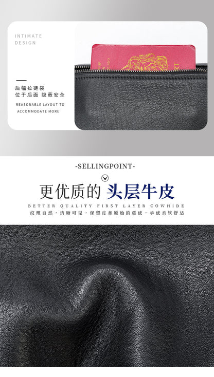 Men's Shoulder Bag Made of Genuine Cowhide Leather High Quality Men's Crossbody Bag Handbag 