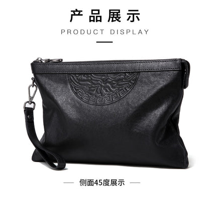Men's Handbag Cow Leather Large Capacity Business Casual Fashion Men's Bag 