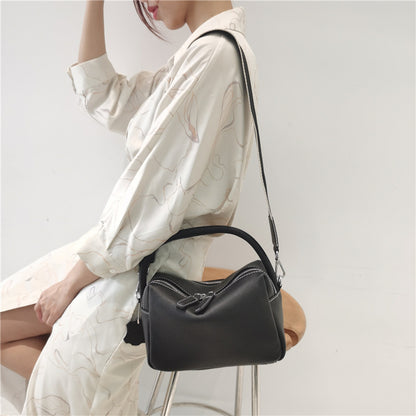 Women's Handbag Retro Genuine Leather Shoulder Bag Cowhide Crossbody Bag Fashion