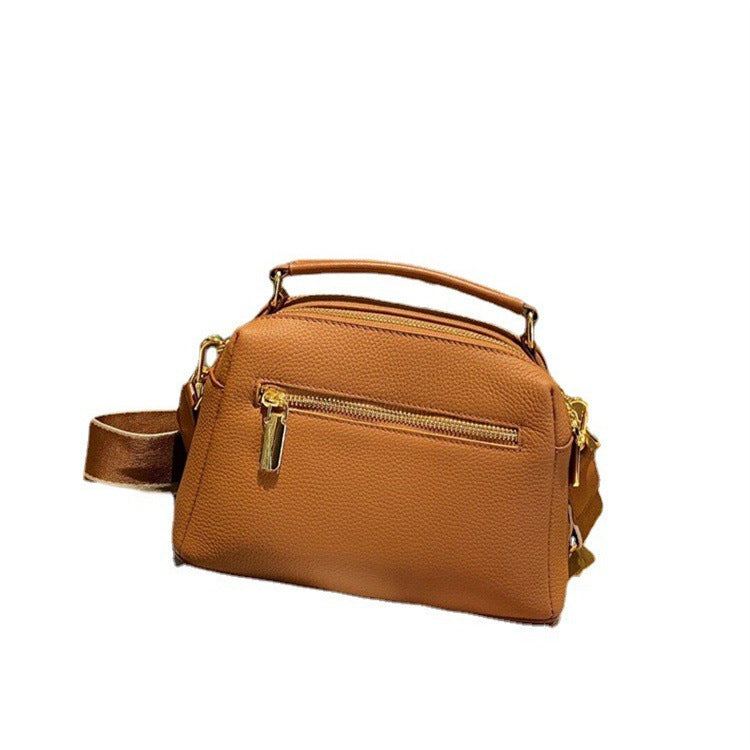Trendy women's fashion Cowhide shoulder bag Crossbody bag Handbag Goes with anything