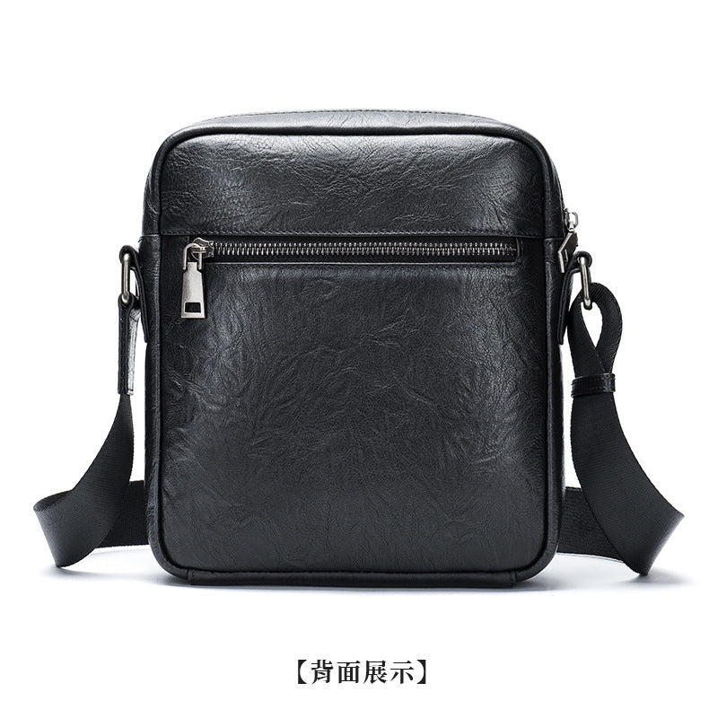Men's shoulder bag, genuine cowhide leather, business commuting style, crossbody bag for men 