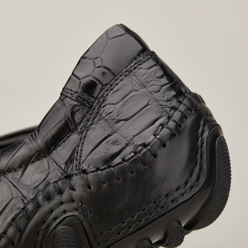 New Crocodile Belly Skin Men's Shoes Genuine Leather Moccasins Men's Leather Shoes 