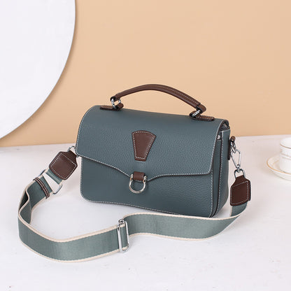 Genuine Leather Commuter Women's Bag Luxury Cowhide Crossbody Bag Shoulder Bag Fashion Goes with Anything