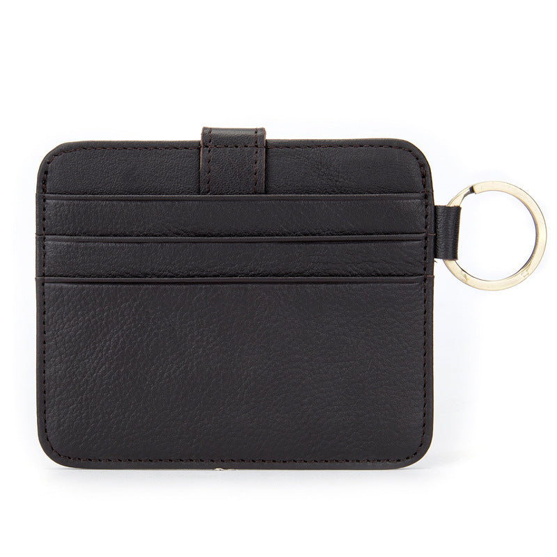 Men's wallet cowhide thin coin card holder casual card bag for men 