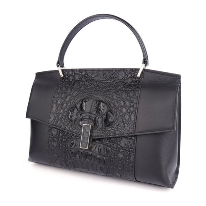 Crocodile leather bag ladies cowhide women bag casual fashion shoulder bag handbag goes with everything