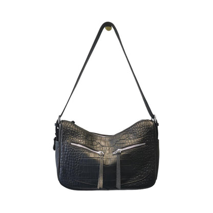Crocodile pattern large capacity shoulder bag genuine leather ladies bag stylish shoulder bag tote bag 