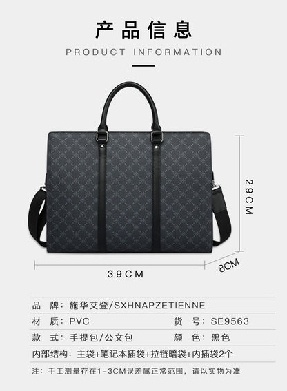Men's Briefcase Business Business Travel Handbag Crossbody Shoulder Bag Large Capacity Travel Bag Men's Handbag 