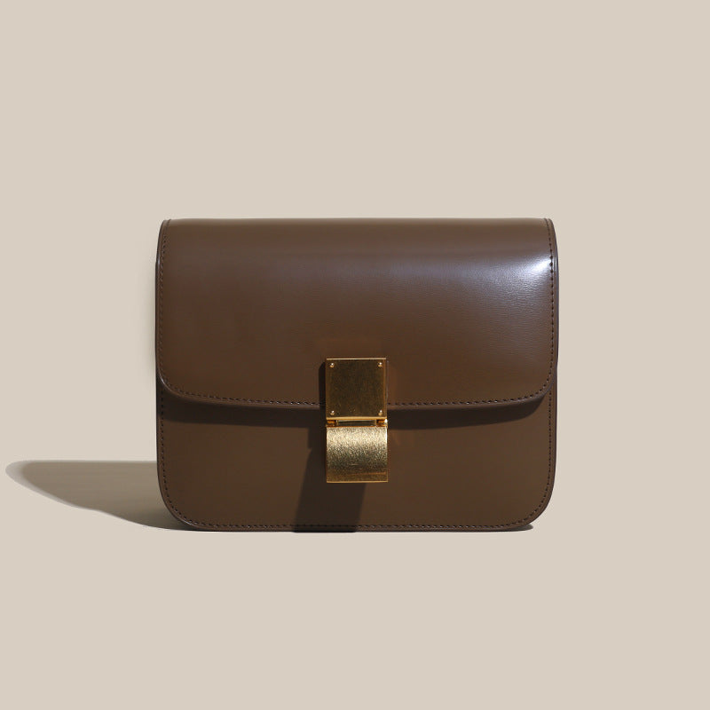Bag Women Tofu Bag Genuine Leather Women Bag Luxury Retro Box Small Square Bag Crossbody Bag Goes with Anything