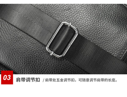 Men's Bust Bag Cowskin Genuine Leather Outer Multifunctional Fashion Casual Sports Men Bag 