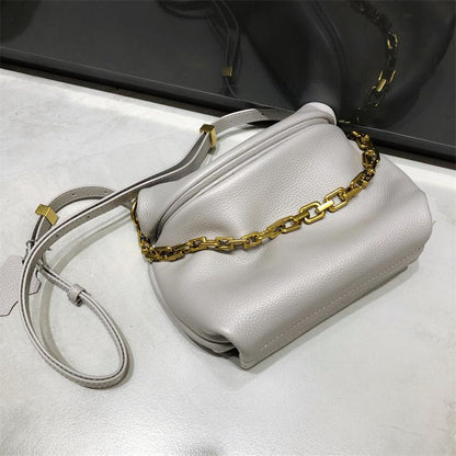 Cowhide bag women simple design chain bags shoulder bag messenger bag