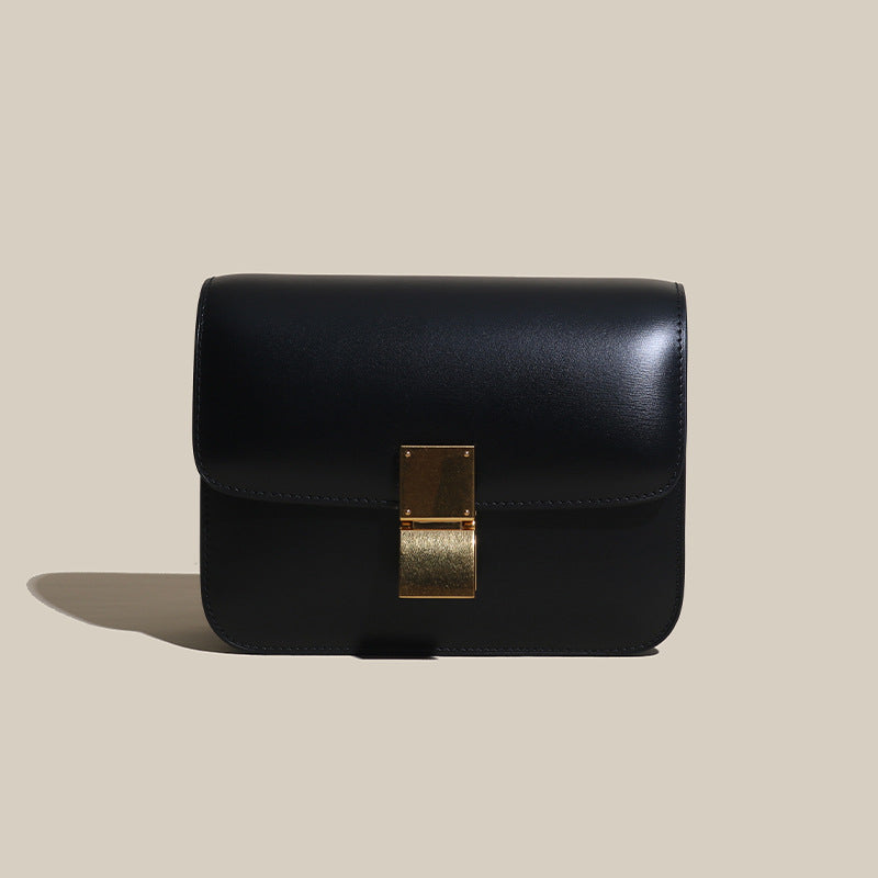 Bag Women Tofu Bag Genuine Leather Women Bag Luxury Retro Box Small Square Bag Crossbody Bag Goes with Anything
