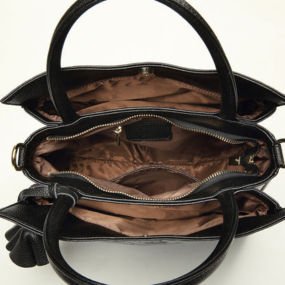 Women's Handbag Genuine Leather Women's Fashion Bag Shoulder Bag Tote Bag Large Capacity